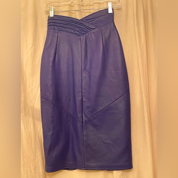 Vintage Danier leather pencil skirt Sz. 4 - Picture 1 of 2